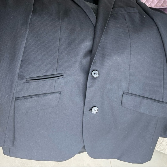 KENNETH COLE men’s Dark Navy sport Jacket. Size 43L.  100% wool. - Picture 2 of 7